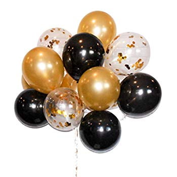 12/" 15/" 18/" Clear Transparent Balloons filled with Rose gold Silver Confetti